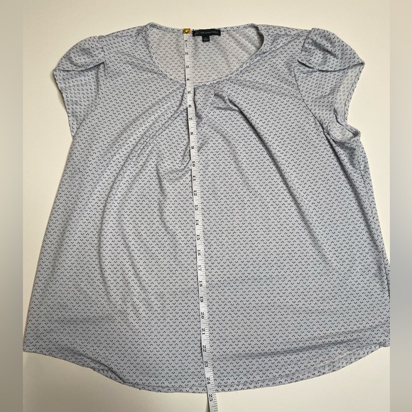 ADRIANNA PAPELL gray blouse top shirt size XL - Picture 6 of 7